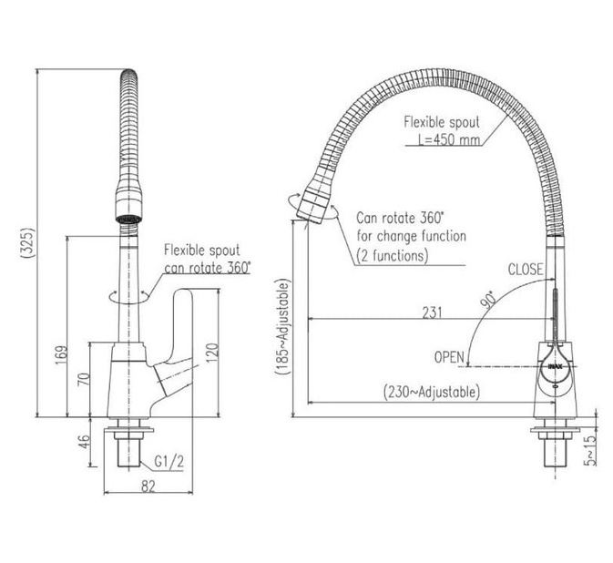 Vòi bếp lạnh chính hãng INAX SFV-18
