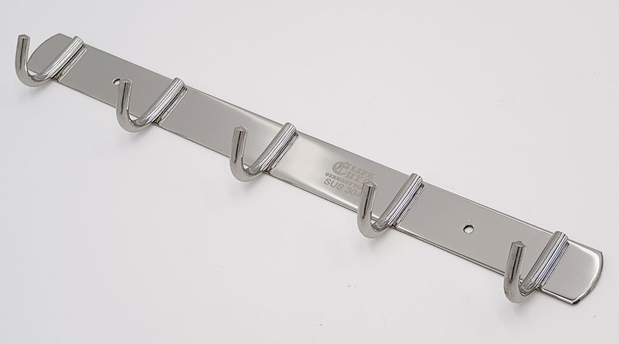 Móc treo áo 5 chấu Inox SUS 304 Eurolife EL-M5 (Trắng bạc)