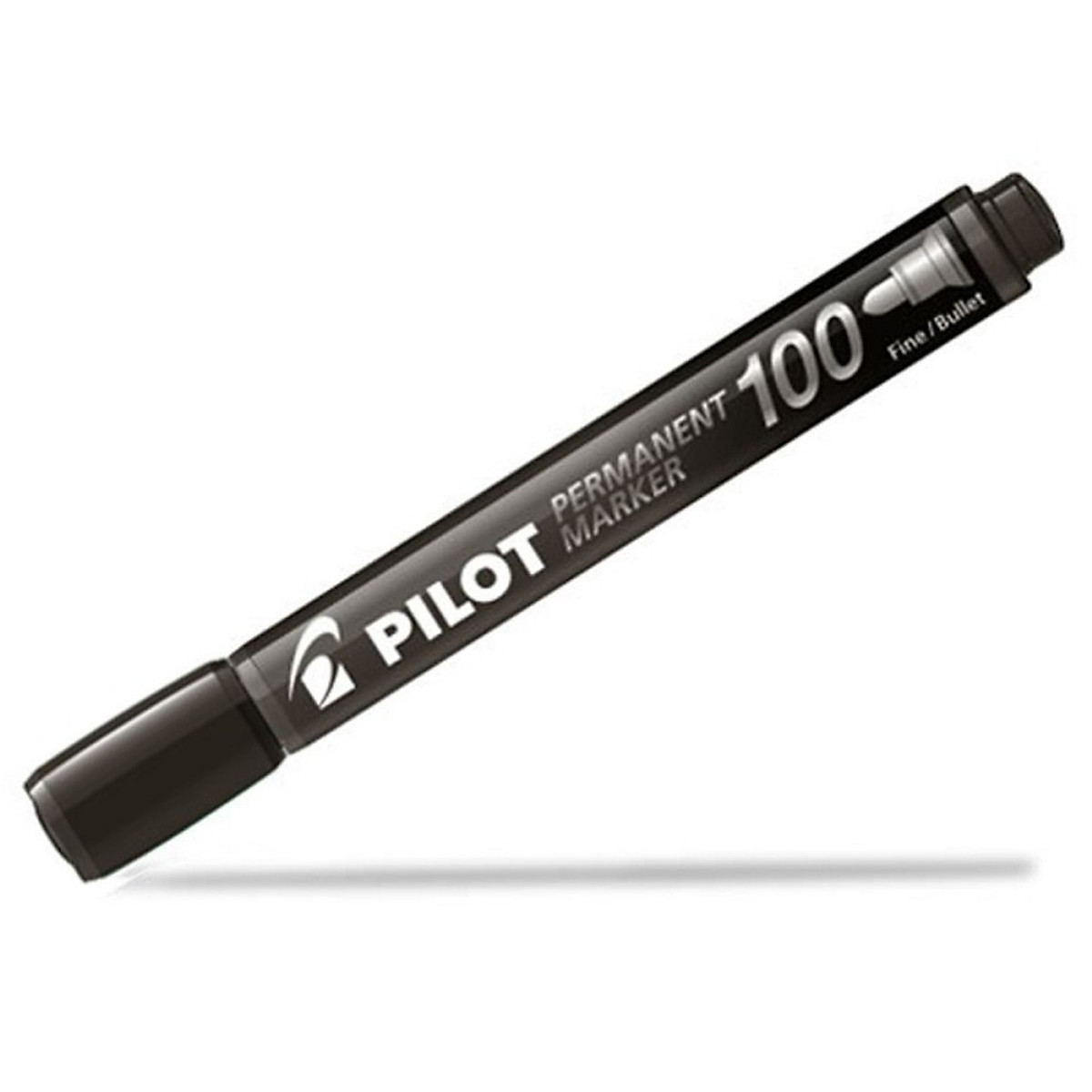 Combo Pilot 02 : 2 bút lông dầu Permanent 100 mực xanh +1 bút lông dầu Permanent 100 mực đen