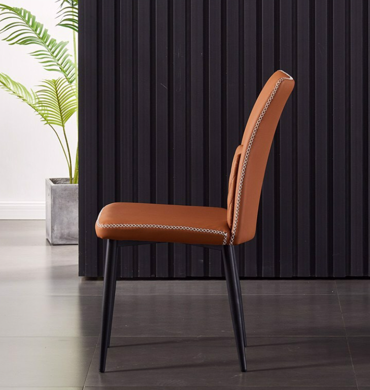 Ghế ăn bọc da Tundo trám giữa sáng tạo kích thước 45 x 46 x 84cm