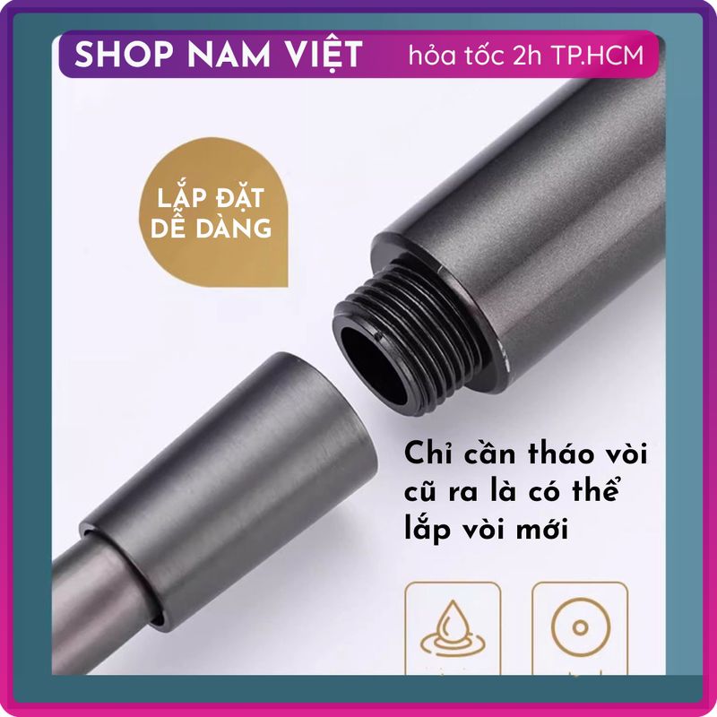 Vòi Hoa Sen Tăng Áp Cao Cấp Có Lọc, 3 Chế Độ Nước