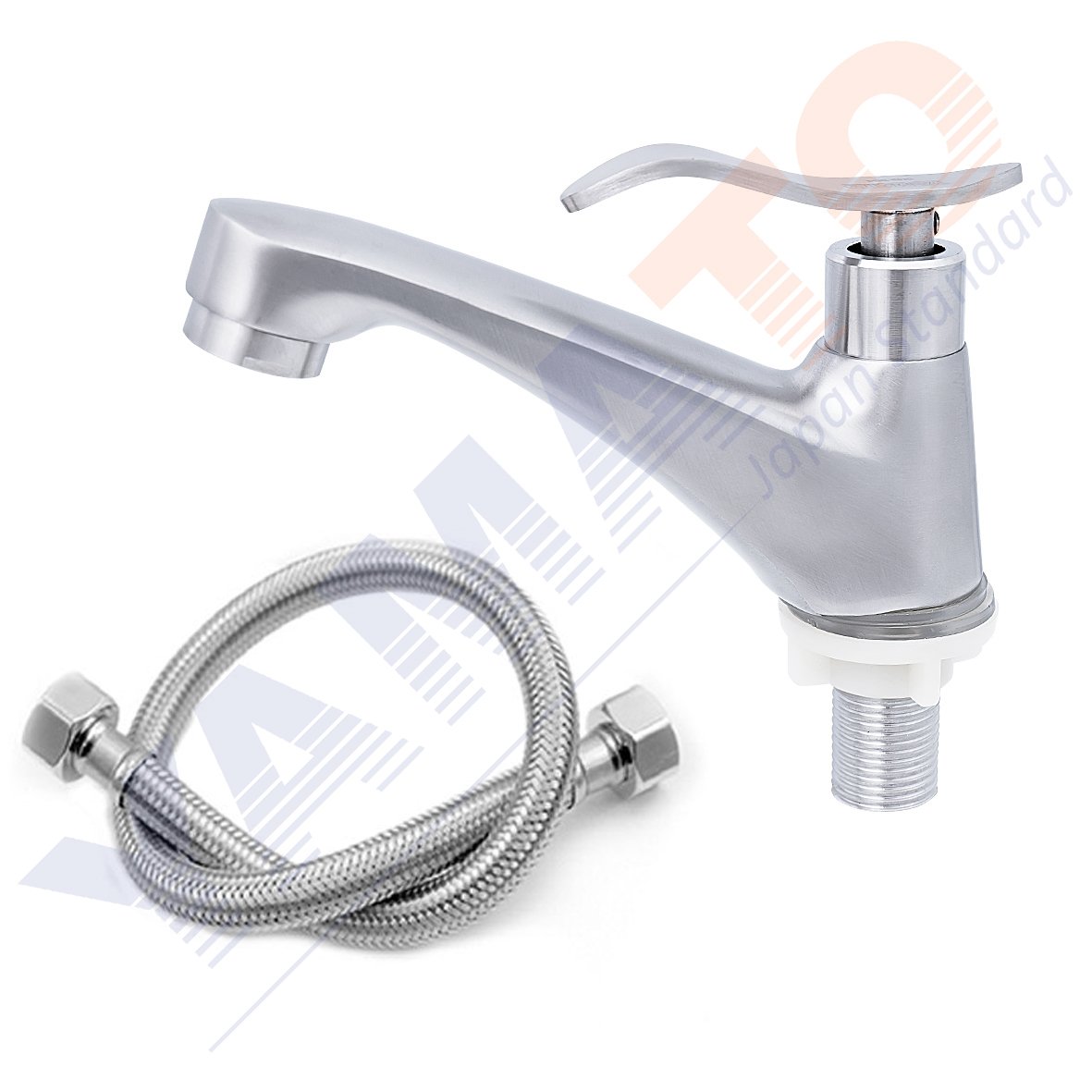 Combo Vòi sen lạnh SUS304 | Vòi lavabo lạnh SUS304 | Tay sen tăng áp – dây sen Inox 304 Yamato