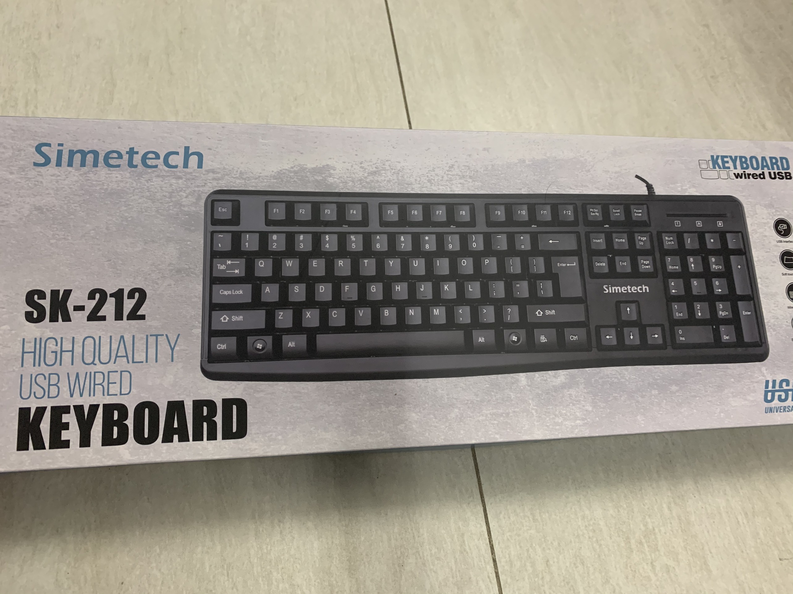 Bàn phím SIMETECH SK212 siêu bền - hàng chính hãng