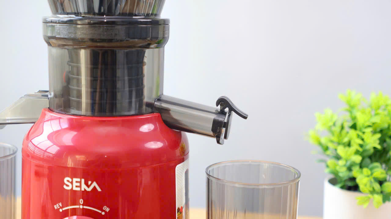 Máy ép chậm SEKA SK535S loại cổ to công suất 250w dung tích 700ml, máy ép trái cây hoa quả kiệt bã hàng nhập khẩu