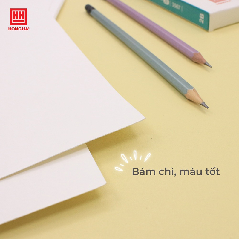 Giấy vẽ Hồng Hà A4 20 tờ định lượng 160gsm độ trắng tự nhiên - 8116