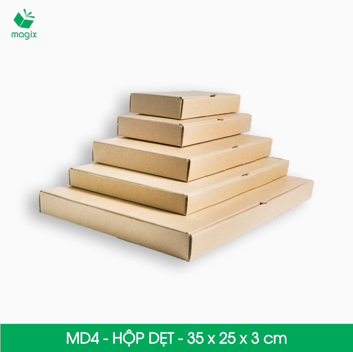 MD4 - 35x25x3 cm - 100 Thùng hộp carton