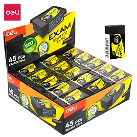 Gôm Tẩy 2B Deli, 40×22×12Mm, Đen - 1 Viên - E3043