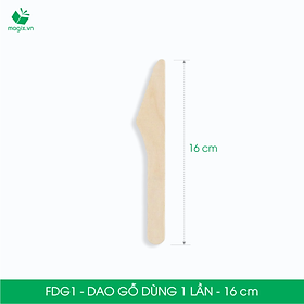 FDG1 - Combo 200 Dao gỗ dài 16 cm dùng 1 lần tiện lợi thân thiện môi trường