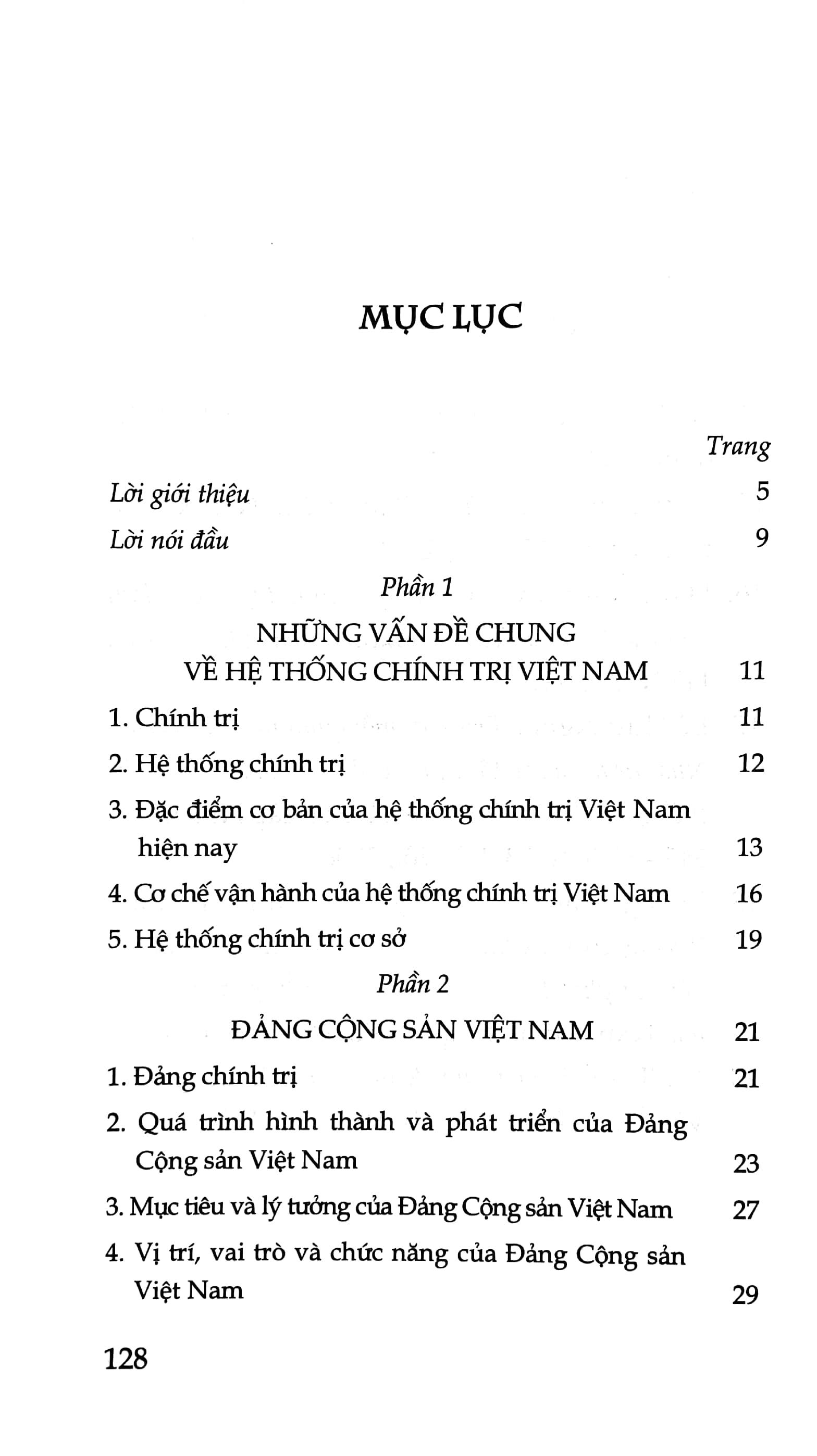 Thường Thức Về Các Tổ Chức Trong Hệ Thống Chính Trị