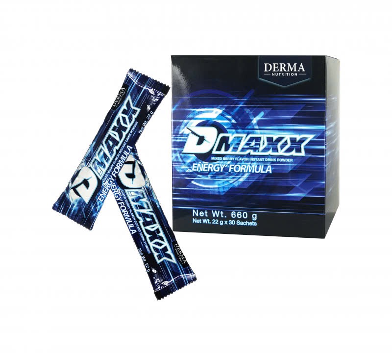 DMAXX thức uống bổ sung vitamin năng lượng có đường DAMODE 22 gói dùng thử màu xanh