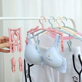 Móc Treo Quần Áo Gấp Gọn Đi Du Lịch, Đi Phượt - Móc Treo Đồ Xếp Gọn Có Kèm Kẹp