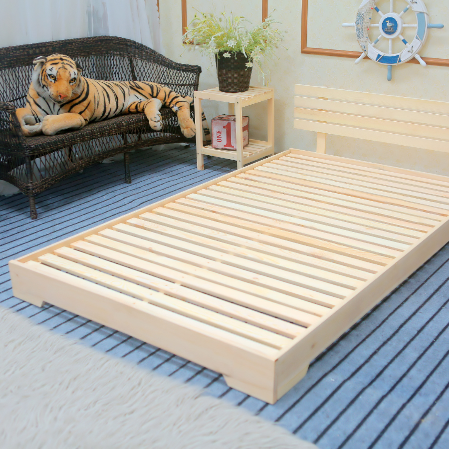 Giường ngủ gỗ CT04 Juno Sofa màu vàng nhạt