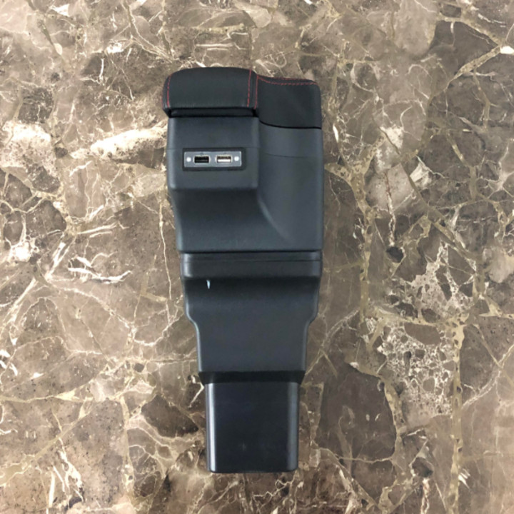 Hộp tỳ tay ô tô, xe hơi cao cấp dùng cho xe Hyundai i10 tích hợp 6 cổng USB (Mã SUSB-i10)