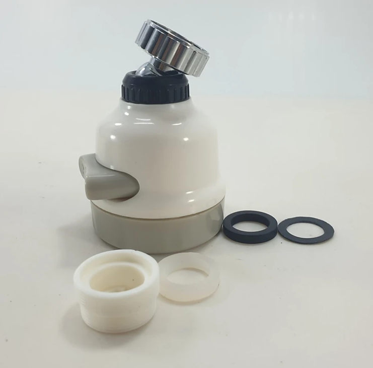 Đầu vòi rửa chén KG03 giúp tiết kiệm nước, có 3 chế độ phun, điều hướng 360 độ tăng áp lực nước gấp 300X(Tặng kèm 2 miếng dán treo đồ trong nhà bếp)- Hàng chính hãng