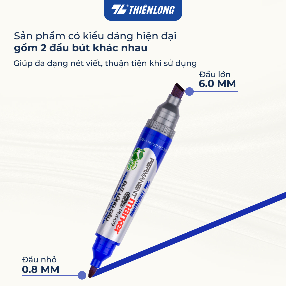 Hộp 10 Bút Lông Dầu Thiên Long PM-09