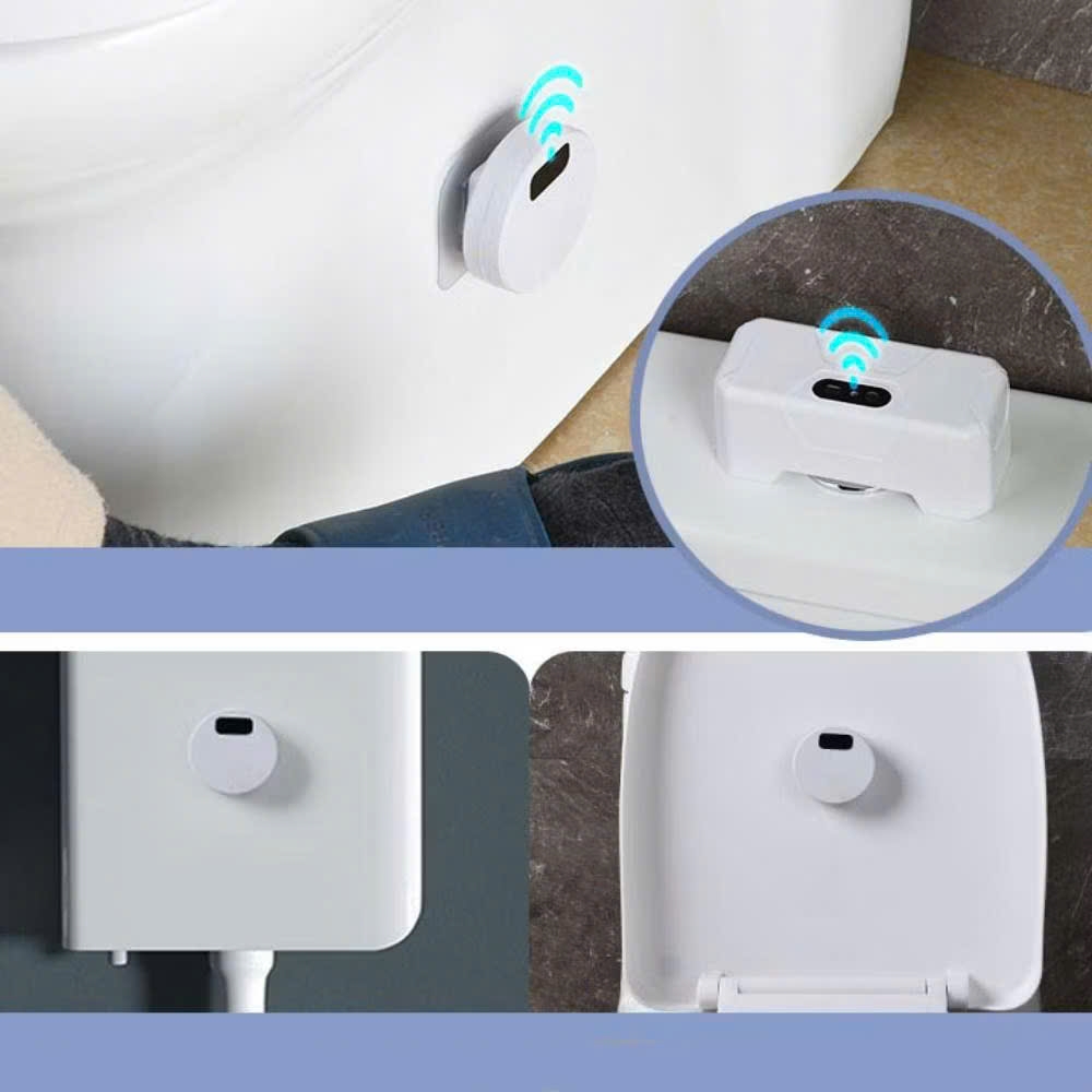Nút xả bồn cầu tự động. Bộ xả bồn cầu cảm ứng không chạm chống nước bộ dụng cụ gia đình.