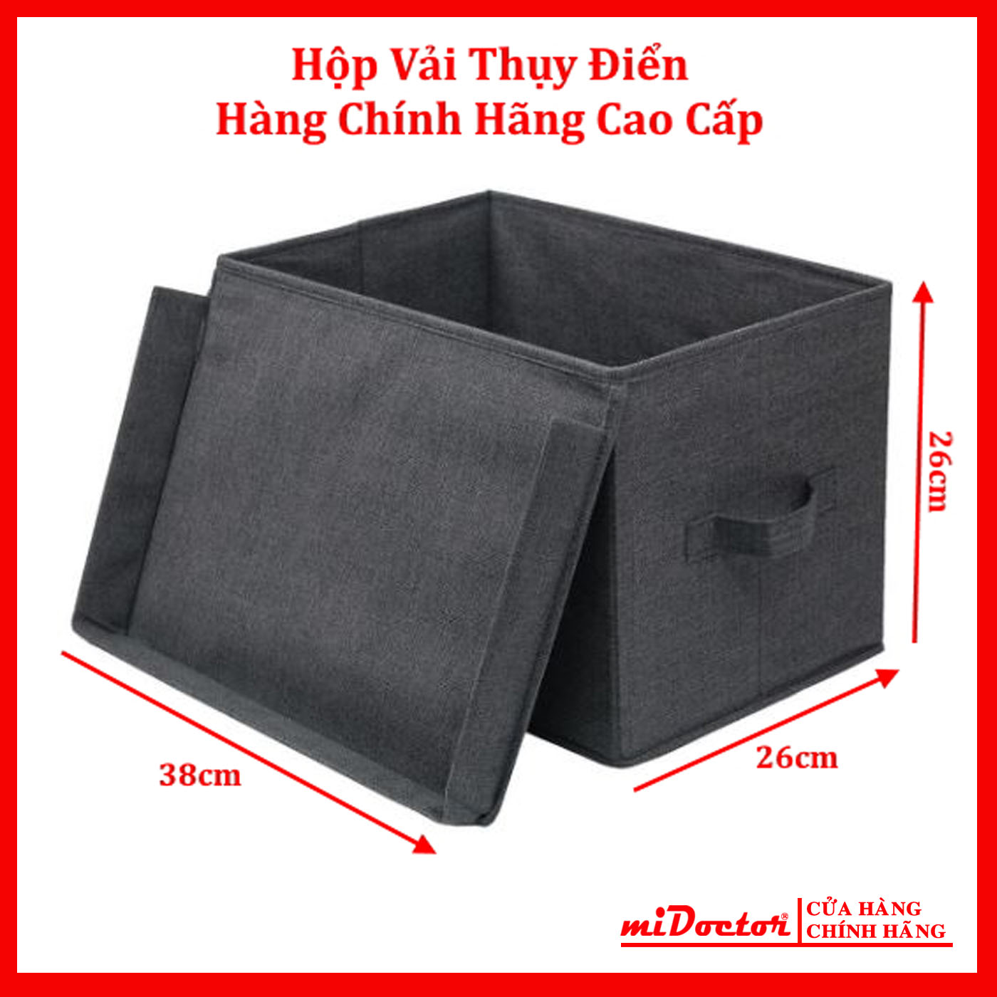 Hộp Đựng Đồ Đa Năng TD1 – Túi Vải Đựng Quần Áo Chăn Màn Phong Cách Thụy Điển Sang Trọng, Lịch Sự – Hàng Chính Hãng