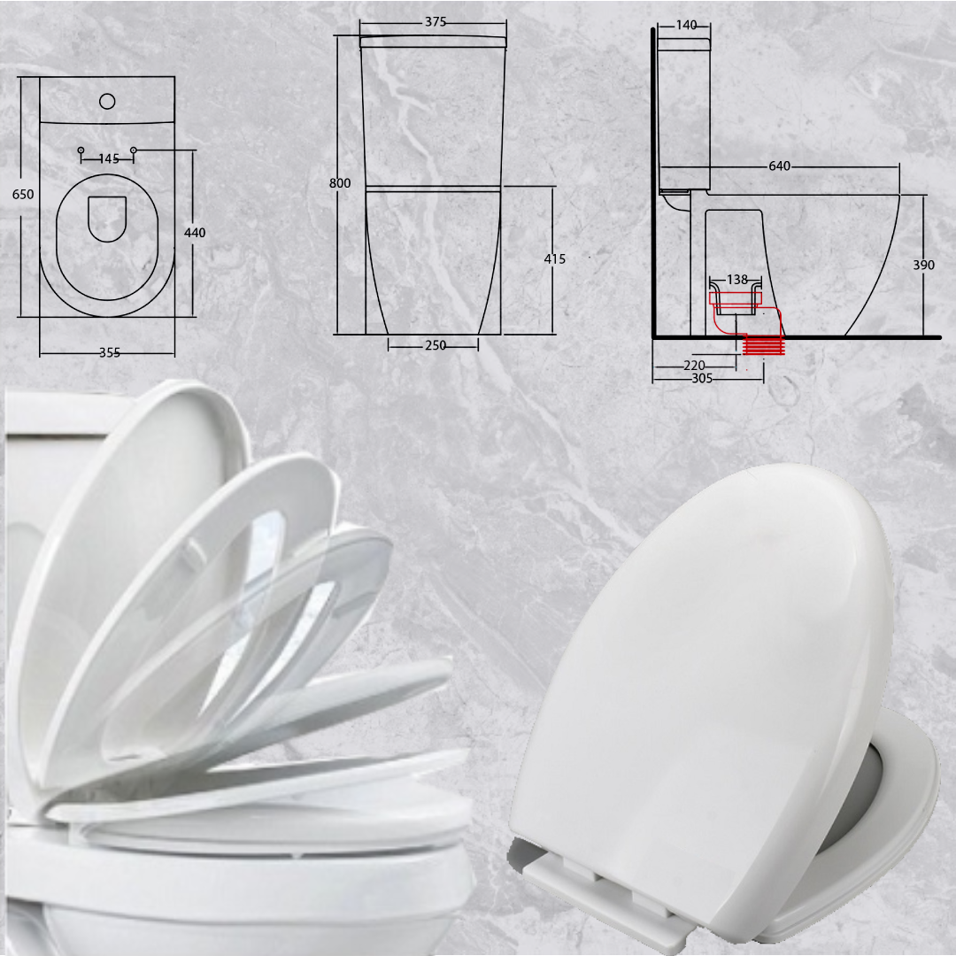 BỒN CẦU HAI KHỐI CAO CẤP MÃ S-1326.1