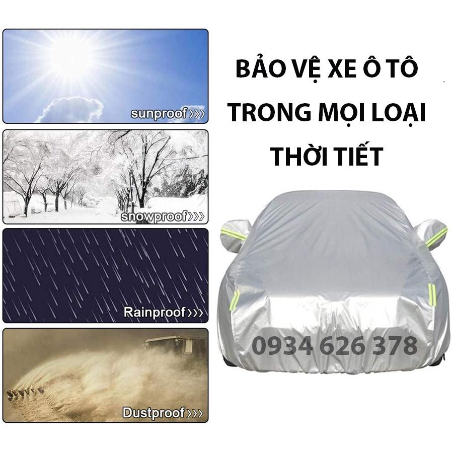 Bạt che kín bảo vệ xe ô tô Honda City tráng bạc 3 lớp vải dù Oxford , bạt phủ trùm bảo vệ xe oto