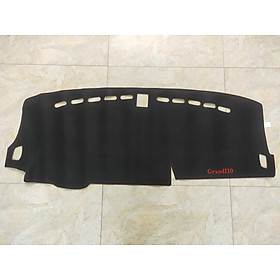 Thảm taplo xe Hyundai I10 đời 2021-2023 loại da dày cao cấp 3 lớp chống trượt Da Carbon đen