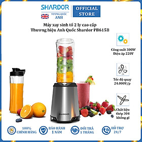 Máy Xay Sinh Tố 2 Ly Thương Hiệu Shardor PB615B - HÀNG NHẬP KHẨU