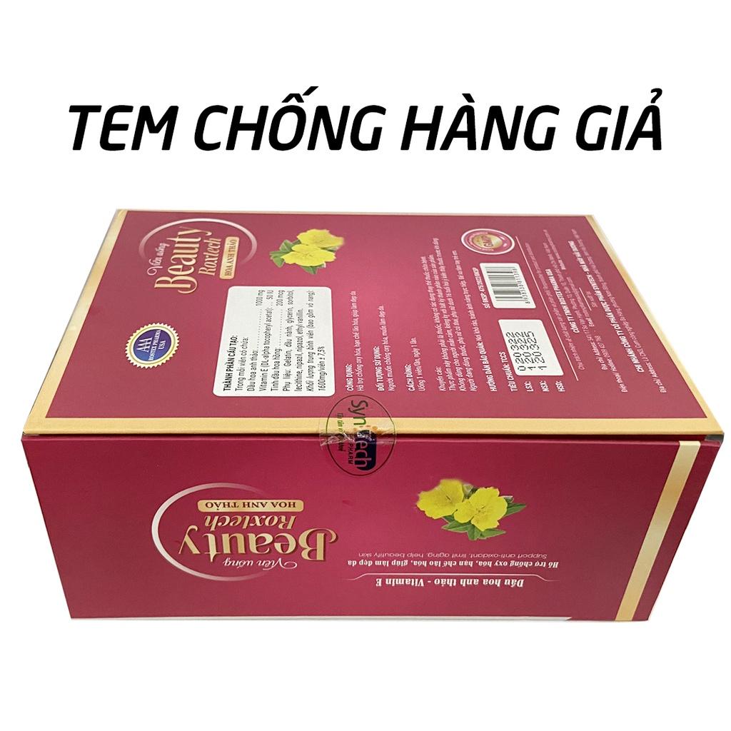 Beauty dầu hoa anh thảo Roxtech đẹp da, chống lão hóa - 60 viên