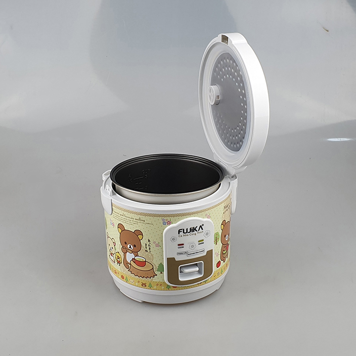 Nồi Cơm Điện 1L Fujika FJ-NC1005 Công Suất 400W Lồng Men Chống Dính Cho 2,3 Người Ăn (Mẫu Ngẫu Nhiên)-Hàng Chính Hãng