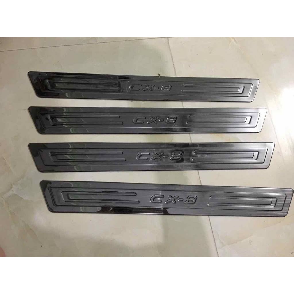 Ốp bậc trong ngoài dành cho xe mazda Cx8 2019 2020 mẫu titan