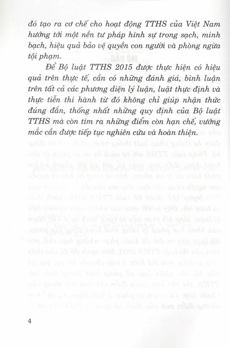 Cở Sở Lý Luận Và Thực Tiễn Của Bộ Luật Tố Tụng Hình Sự 2015
