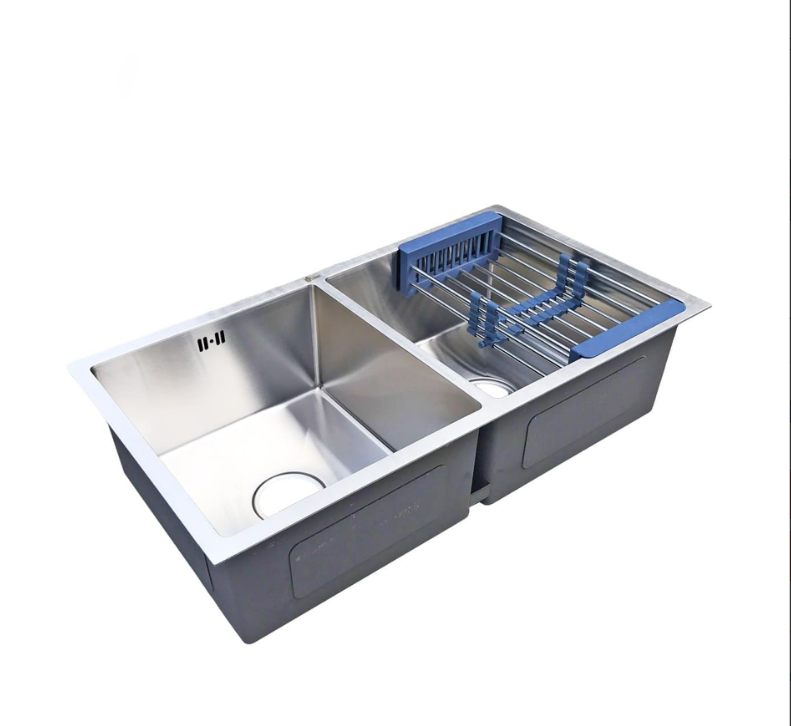 Chậu rửa chén bát 2 hố cân inox 304 820 x 450 x 230 mm Juno sofa Teady CRBCT-8450C