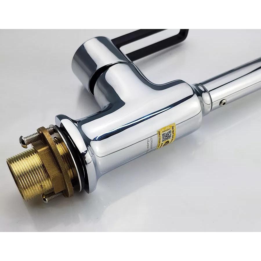 Vòi rửa chén nóng lạnh Eurolife EL-KM12 (Trắng bạc)