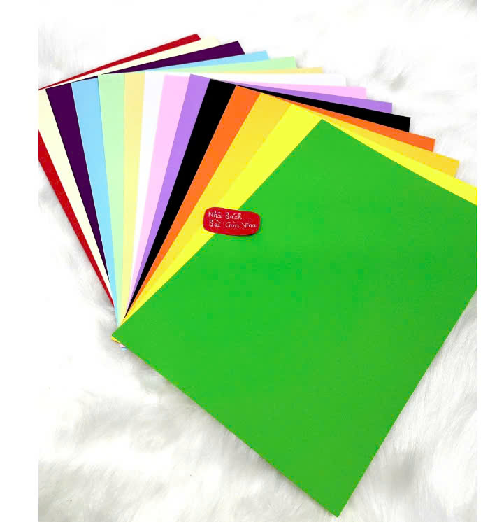 Xấp 10 Tờ Bìa Giấy Cứng A4 Màu Đặc Biệt Định Lượng 160gsm Dùng Làm Thủ Công Handmade,Giấy A4 Bìa Tài Liệu Sách Vở
