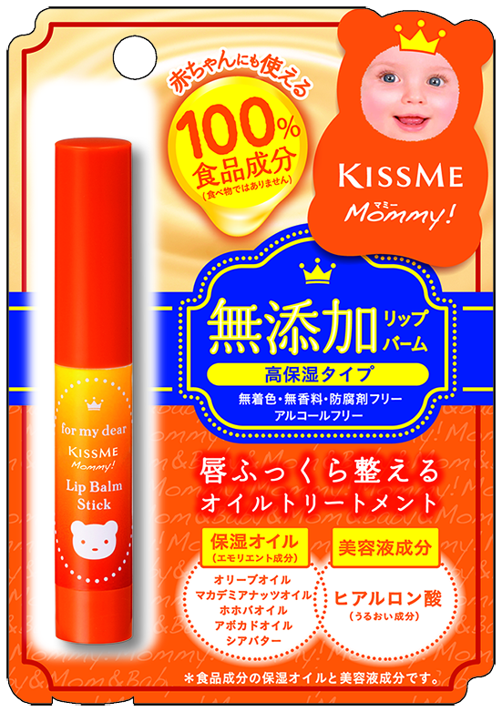 Son Dưỡng Chống Nứt Nẻ Môi Dành Cho Bé Từ 06 Tháng Tuổi Và Da Nhạy Cảm Kissme Mommy Lips (2.5 G)