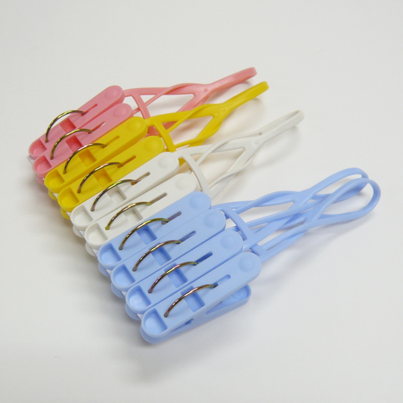 Kẹp Quần Áo Có Dây Treo Tiện Lợi Kokubo - Set 10 Kẹp Nhiều Màu Sắc
