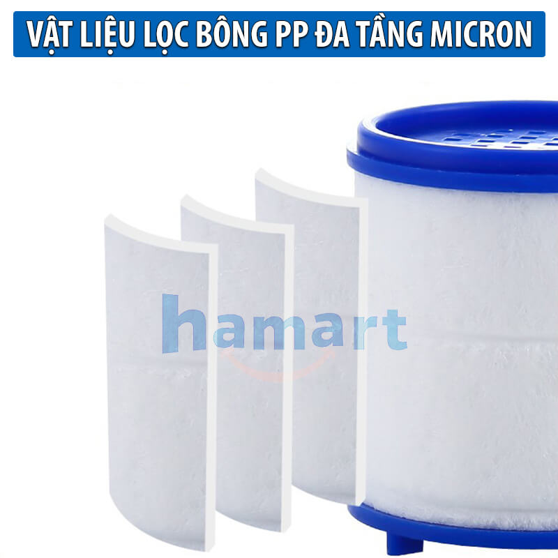 Đầu Lọc Nước Tại Vòi Tăng Áp Xoay 360 Mặt Xả Hoa Sen Rửa Chén Có Đầu Nối & Lõi Bông Lọc Sạch