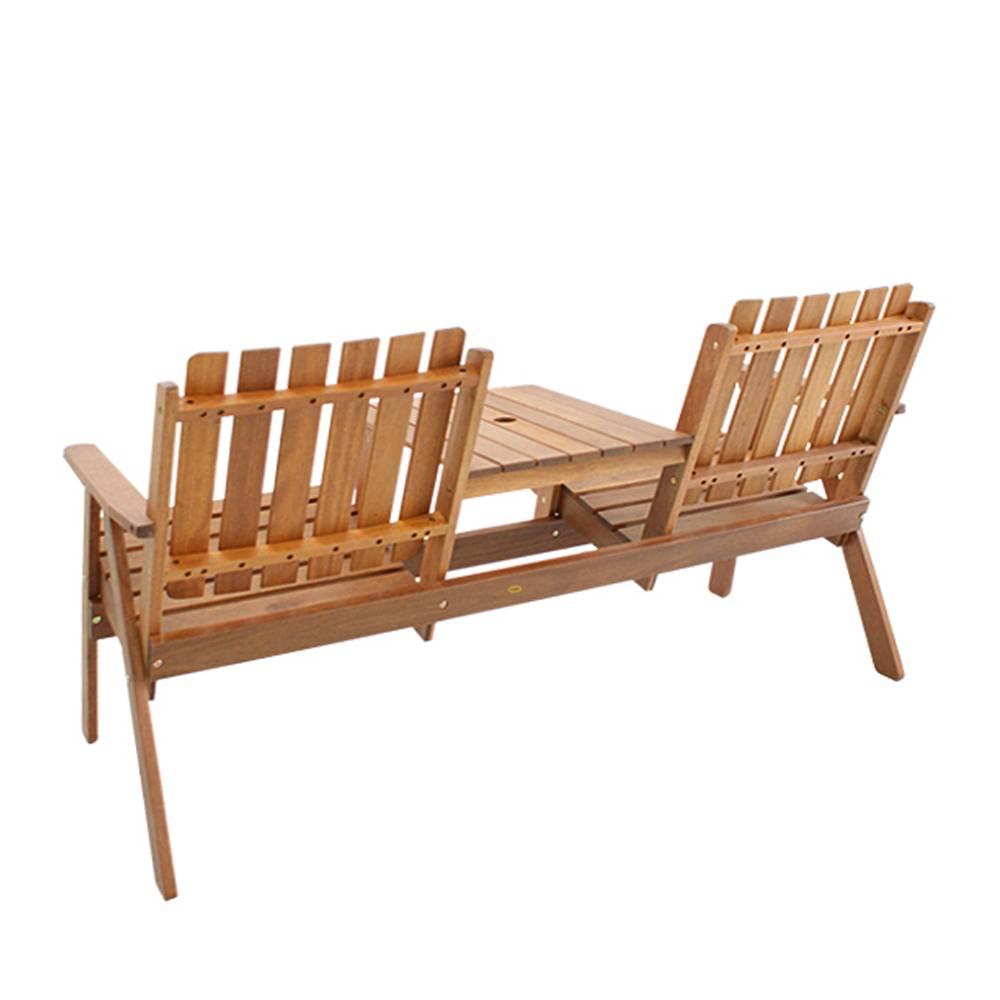Bàn Ghế Romodong Có Tay IBIE NT3010 (150 x 58 x 82.5 cm) - Nâu