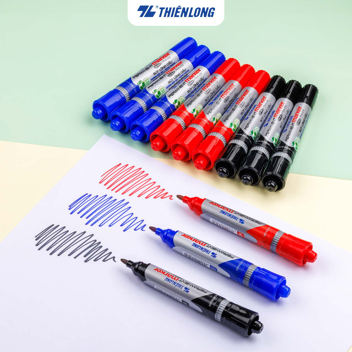 Combo 10 Bút lông dầu Thiên Long PM-09