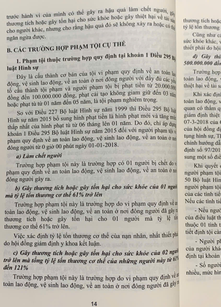 Bình luận Bộ luật Hình sự năm 2015 (Phần thứ hai – Các tội phạm), Chương XXI, Mục 3, 4: Các tội phạm khác xâm pham an toàn, trật tự công cộng
