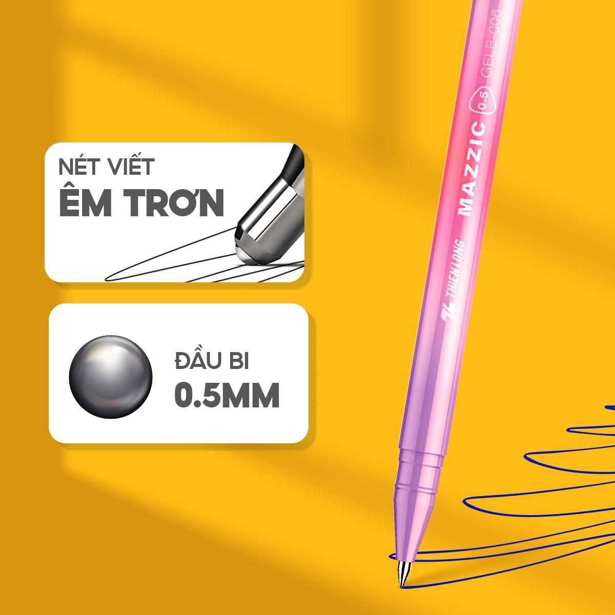 Combo 5/10/20 Bút gel xóa được Mazzic Thiên Long GELE-006