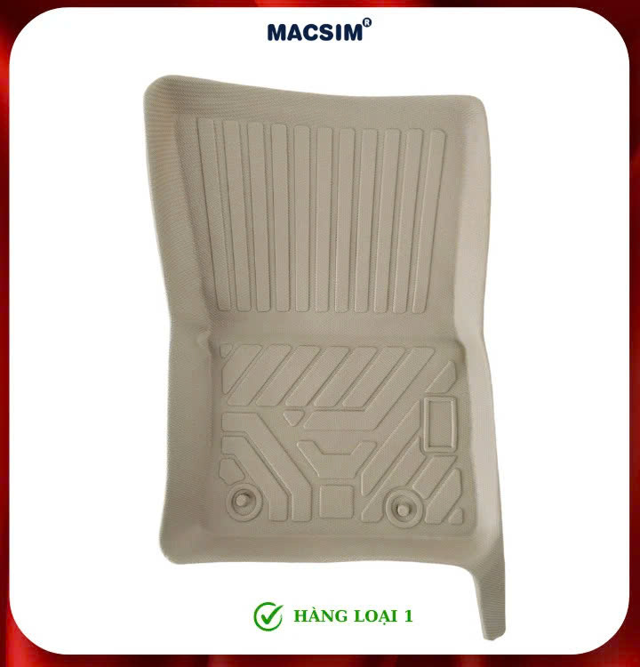 Thảm lót sàn ô tô xe Toyota Land cruiser LC300 2022+ (sd) nhãn hiệu Macsim - chất liệu tpe cao cấp màu be
