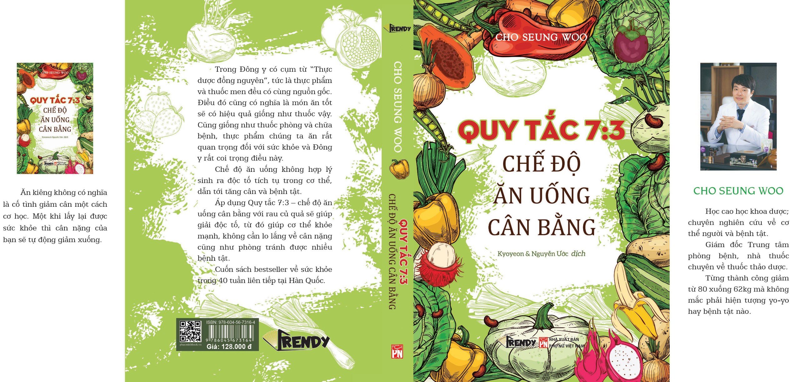 Sách - Quy Tắc 7:3 Chế Độ Ăn Uống Cân Bằng (Tác giả Cho Seung Woo - Dịch giả Kyoyeon & Nguyễn Ước)