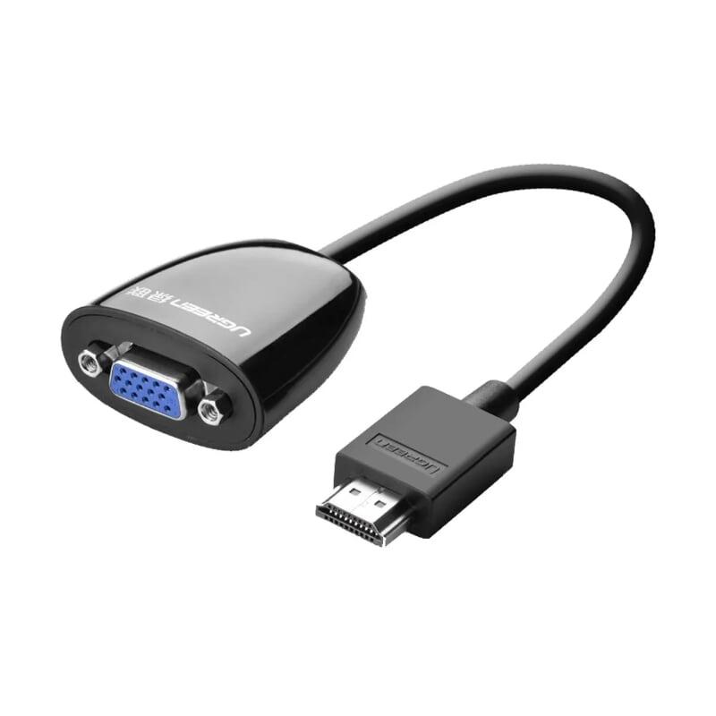 Ugreen UG40253MM105TK Màu Đen Bộ chuyển HDMI sang VGA - HÀNG CHÍNH HÃNG