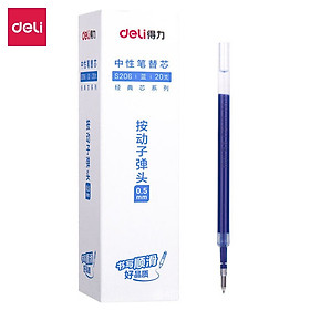 Bút Bi Nước Mực Gel Bấm Ngòi 0.5mm Deli - Có Ngòi Thay Thế Viết Trơn Đều Phù Hợp Ghi Chép Văn Phòng Học Sinh Sổ Tay - A575
