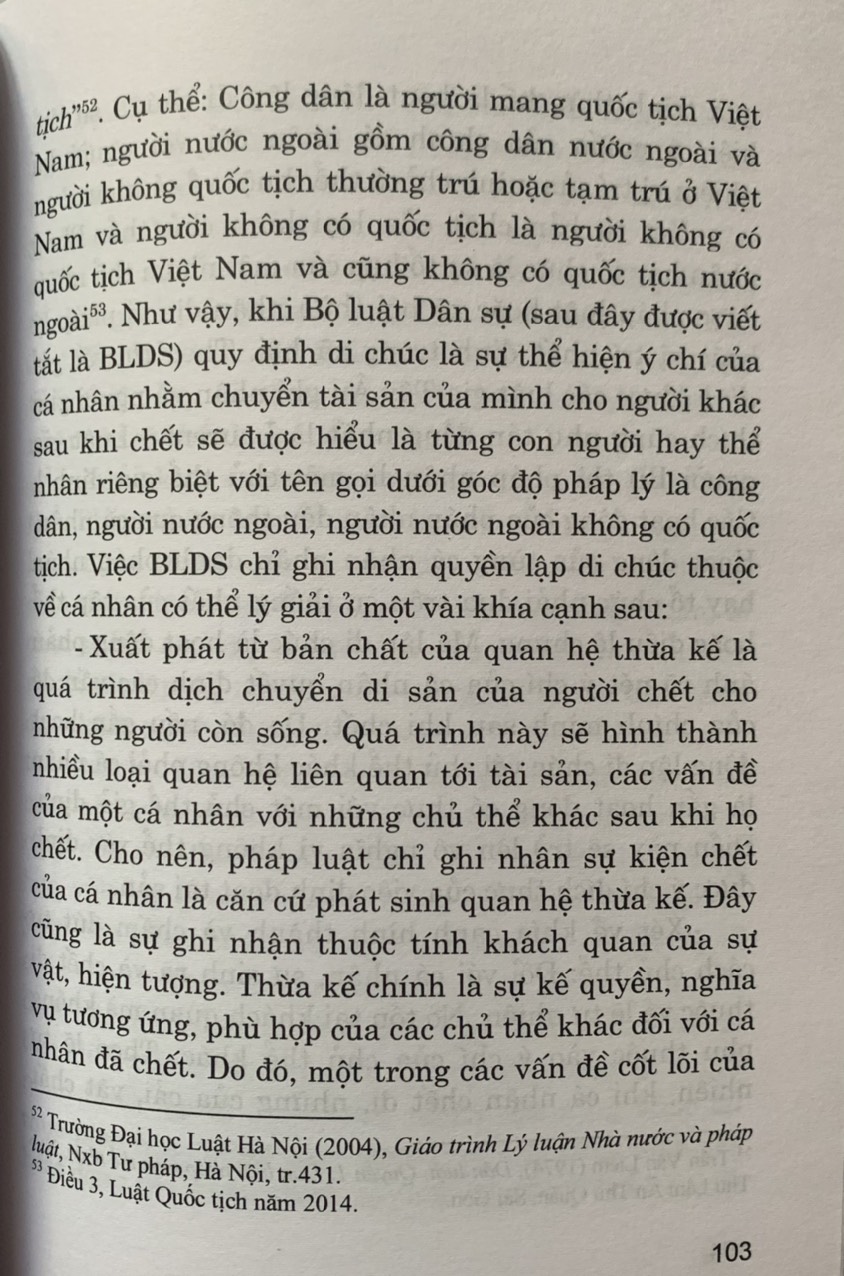 Di chúc và điều kiện có hiệu lực của di chúc