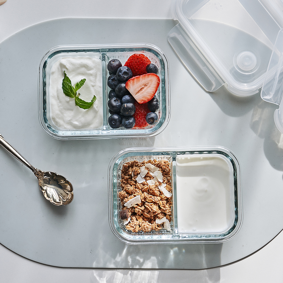 Hộp đựng thực phẩm thủy tinh chia 2,3 ngăn Wavelock V , Nhiều Size , Sản Phẩm Nhập Khẩu Và Phân Phối Chính Hãng Cobi Home.