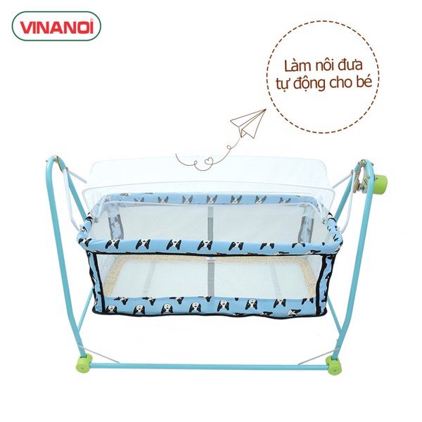 Nôi Võng Tự Động Cho Bé VINANOI NV2080 Dùng làm NÔI và VÕNG đưa tự động tiết kiệm chi phí dùng cho bé đến 5 tuổi