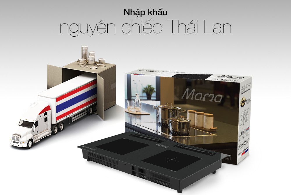 Bếp đôi điện từ hồng ngoại Sunhouse Mama MMB888EI - Hàng Chính Hãng