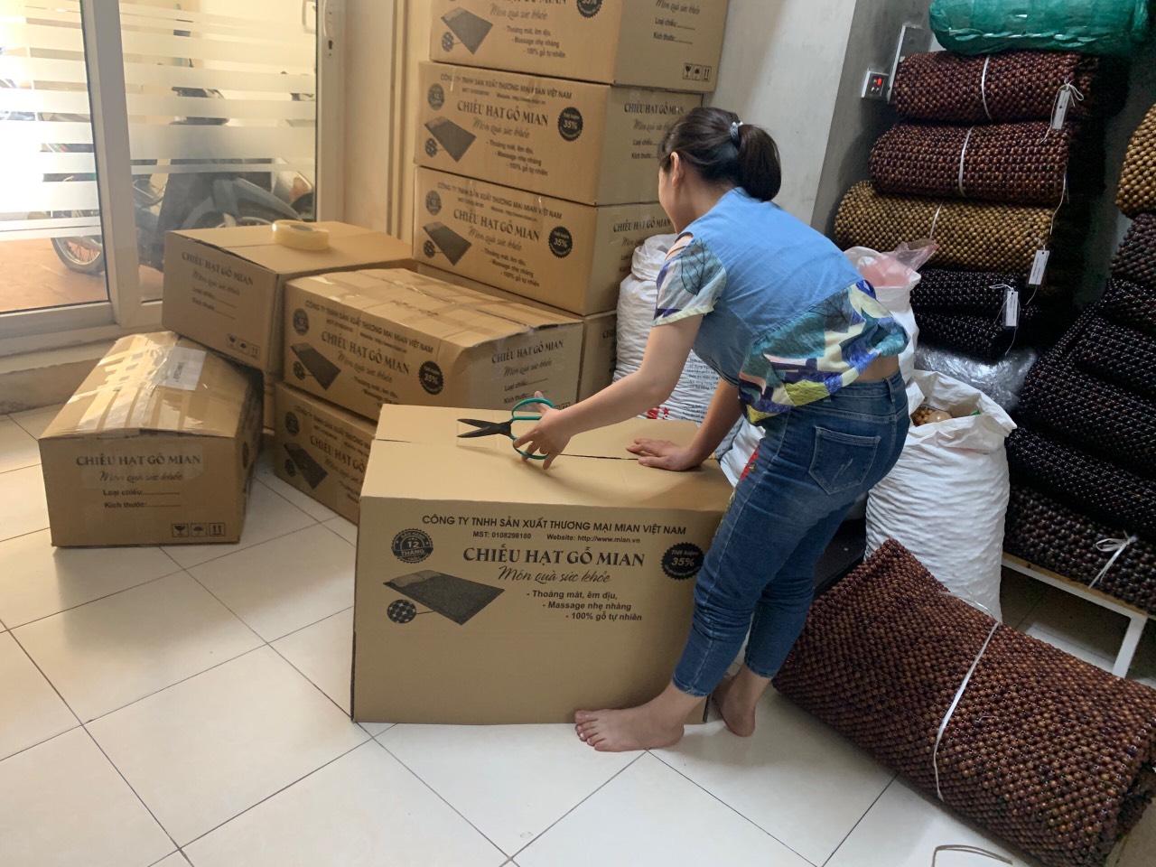 Chiếu hạt gỗ hương 1,6m x2m hạt 15ly - Nệm giường mát xa , Tấm trải giường dùng cho điều hòa .Đệm gấp đa năng tiện ích