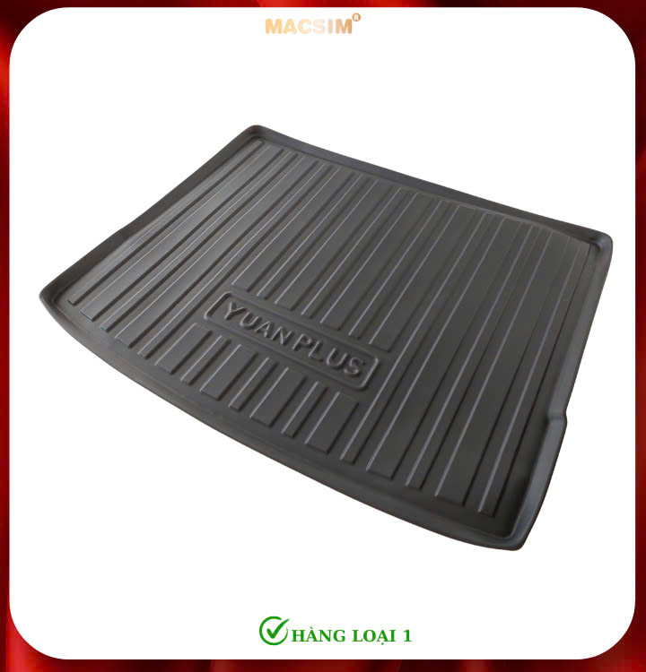 Thảm lót cốp xe ô tô BYD ATTO 3 2024+ Nhãn hiệu Macsim chất liệu nhựa TPE cao cấp màu đen