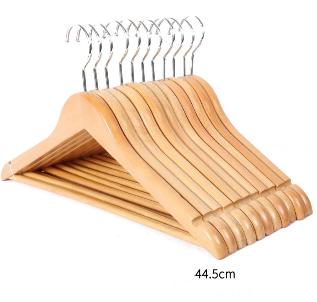 Bộ 10 móc gỗ tam giác thanh ngang cao cấp
